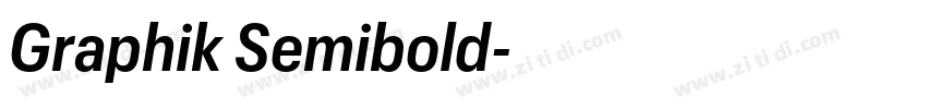 Graphik Semibold字体转换